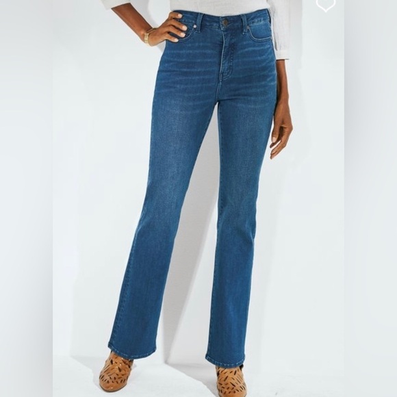 Soft Surroundings The Ultimate Denim High Rise Bootcut Jeans Size 10 - Picture 1 of 8